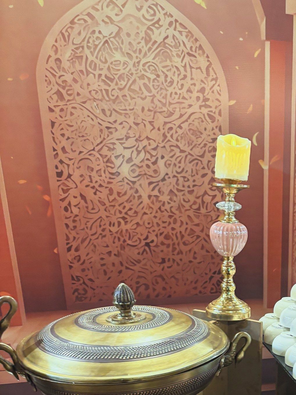 A brass handi on the Indian classics counter