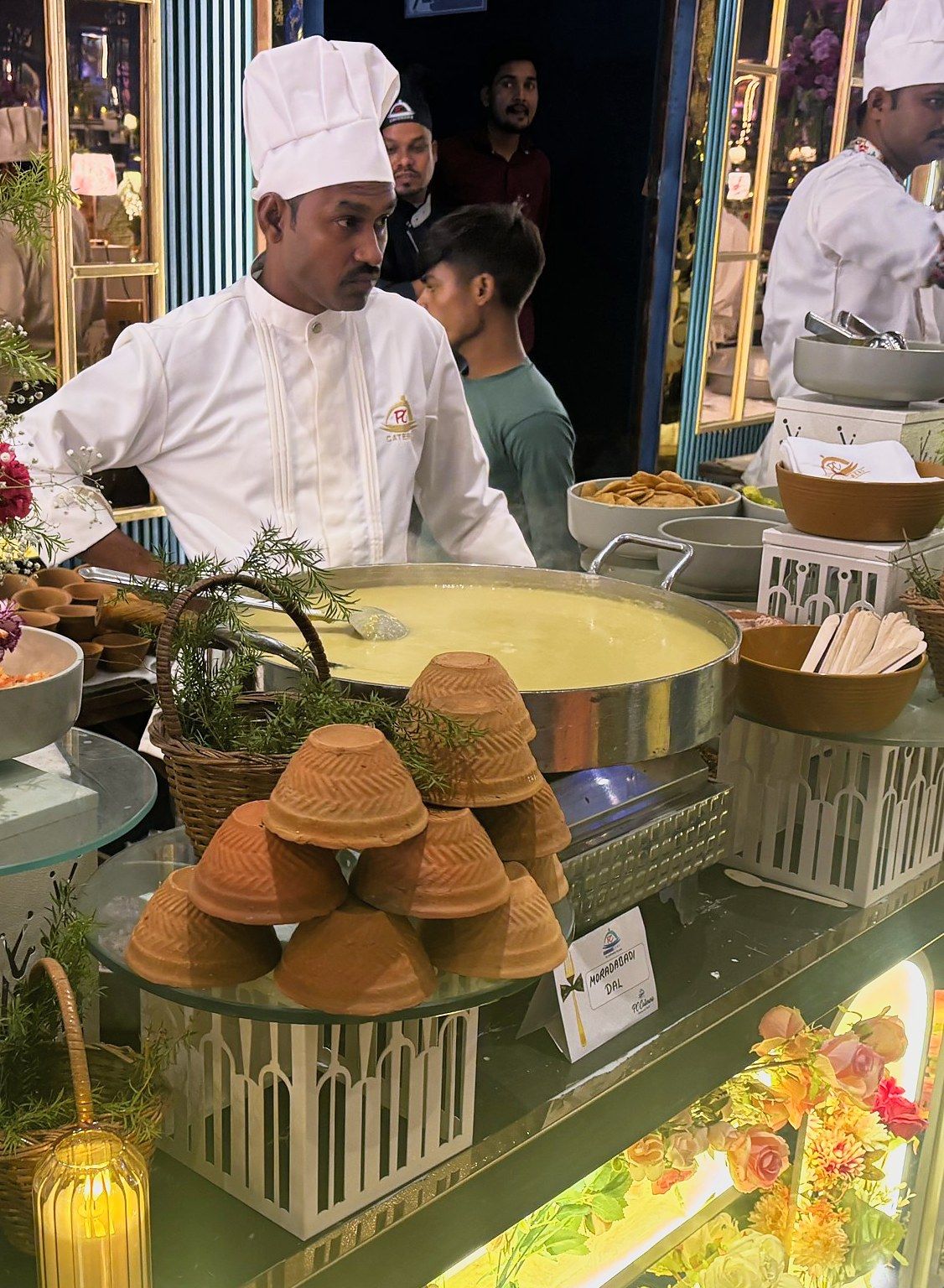 Dal Moradabadi counter with kulhads